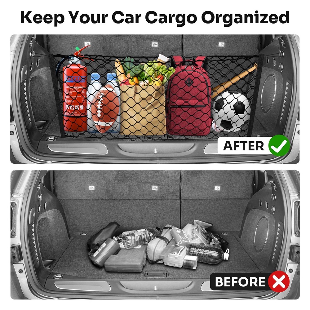 Trunk Cargo Net for Jeep Grand Cherokee 20112021 Adjustable Storage Solution