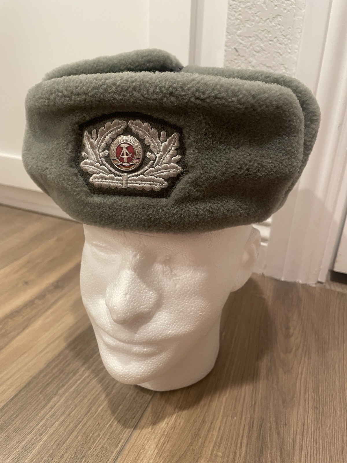 East German DDR NVA Officer Ushanka Winter Hat Wintermutze 1967