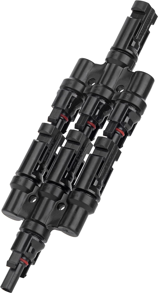 Solar Panel Connector 3 Way Branch MMMF/FFFM - DIY Mount Tool Solar Parallel ...