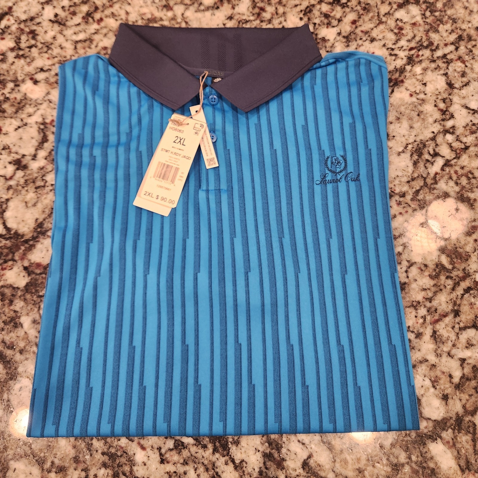 Adidas Laurel Oak G.C. HEAT.RDY Jacquard Golf Polo Shirt 2XL