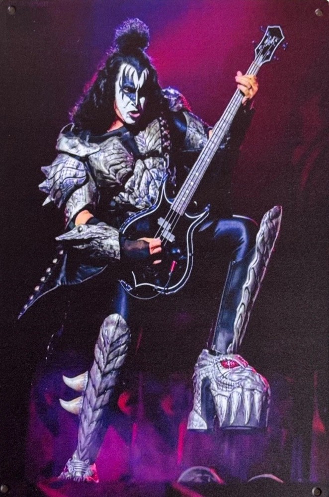 Demon Gene Simmons KISS Heavy Metal Hard Rock Decor  metal sign- 8x12=NEW