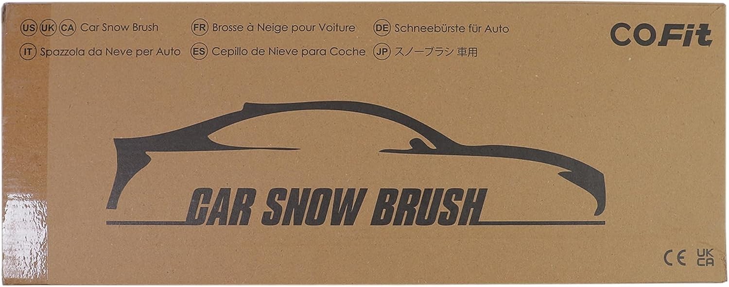 Durable 36" Long Handle Ice Scraper with Foam Grip – Scratch-Free Snow Removal