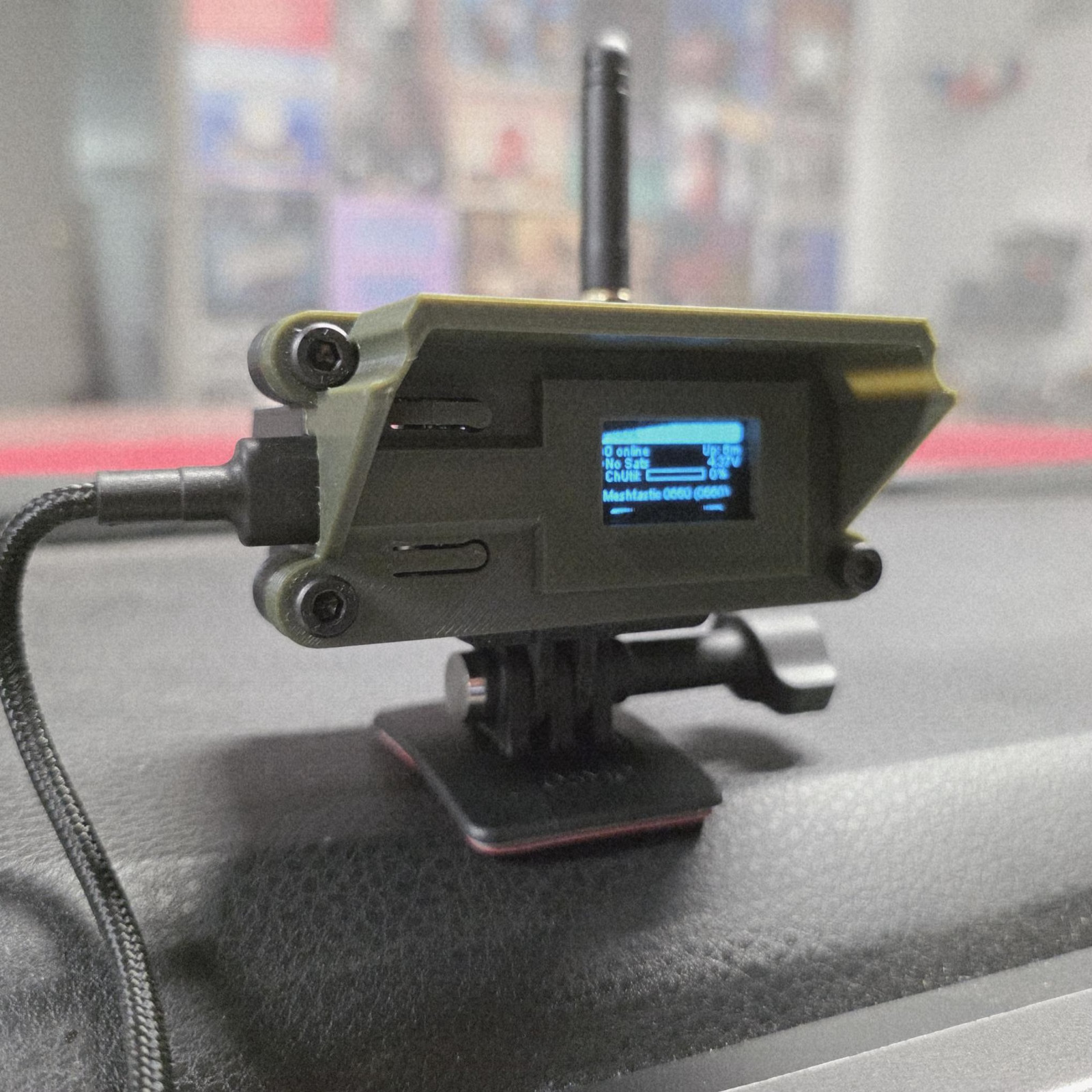 Heltec V4 Meshtastic Vehicle Mount Case with Action Camera Mount *Updated*