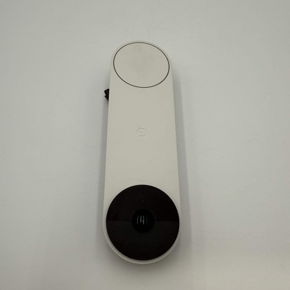 Google Nest Doorbell White with Wall Mount Camera Used