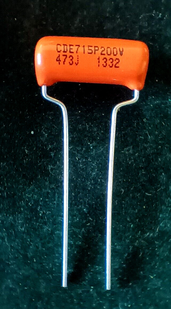 Sprague .047mfd ( .047uF)  Orange Drop Capacitor 200V