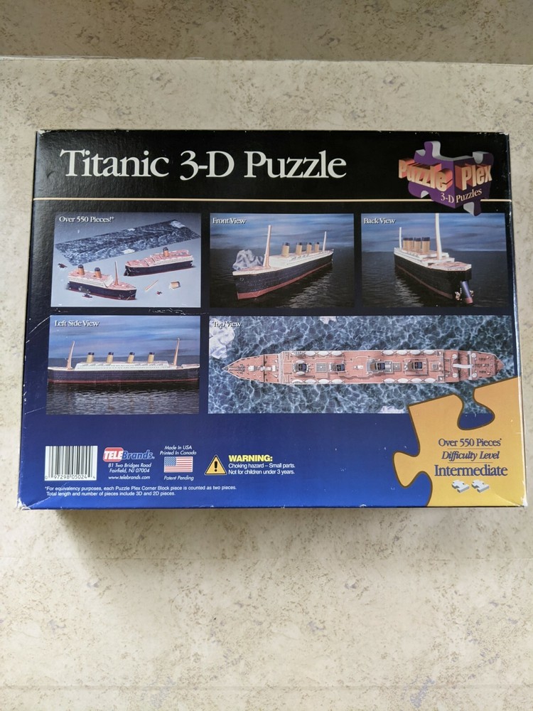 Titanic Puzzle Plex 3D Puzzle Titanic NIB