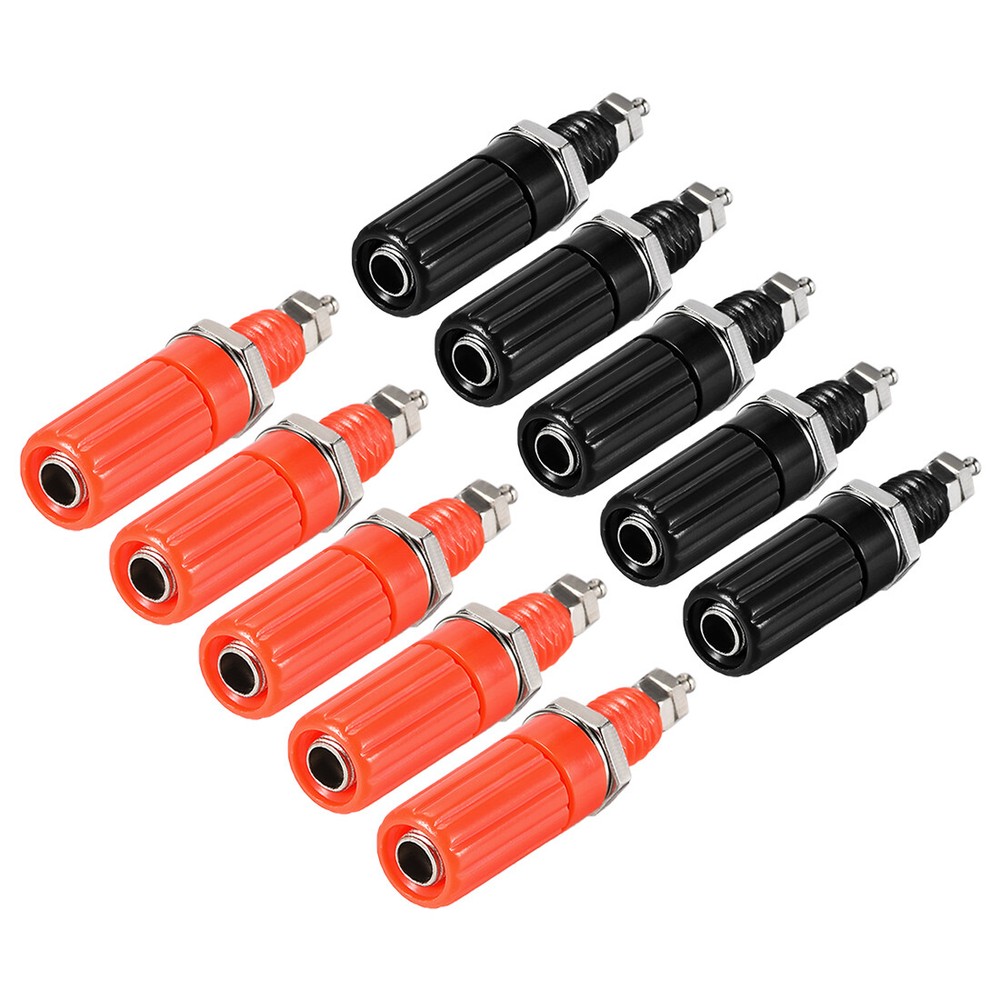 5 Pairs Binding Post M8 Thread Amplifier Connector Banana Plug Jack Socket