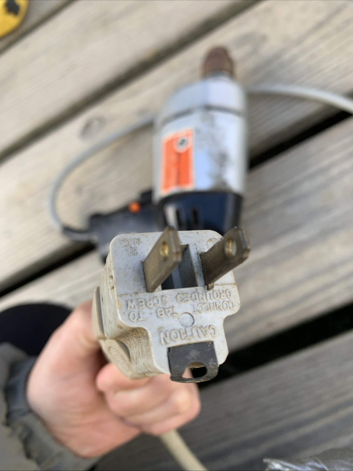 Vintage Black & Decker 3/8” Electric Drill NO Chuck Key USA RPM 2250 WYZ