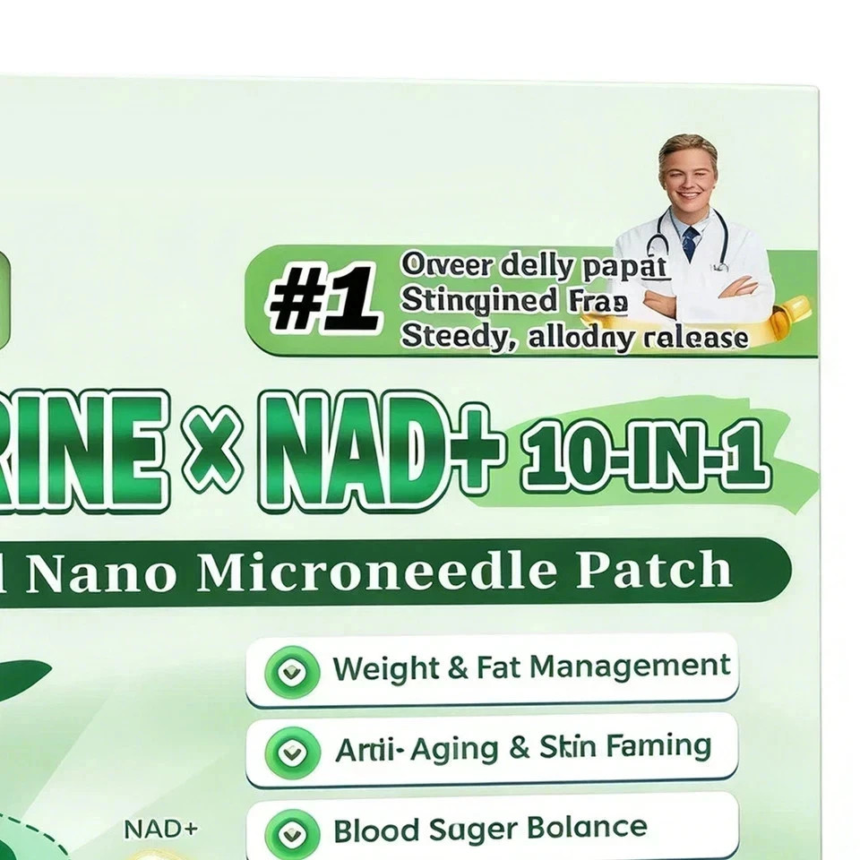 Moringa Berberine 10-in-1 Advanced Nano Microneedle Patch (7pcs/box)