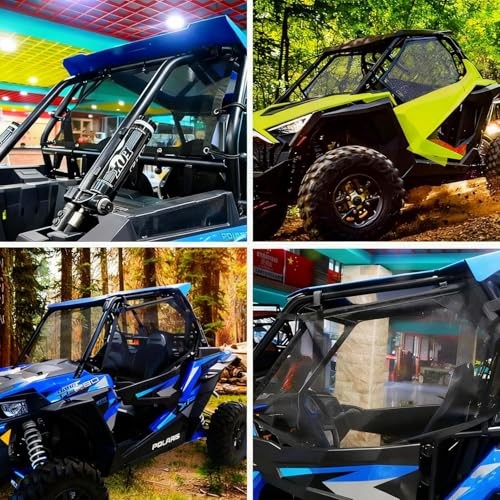 Window Net Roll Cage Mesh Net Guard Front Rear Right and Left Window Black