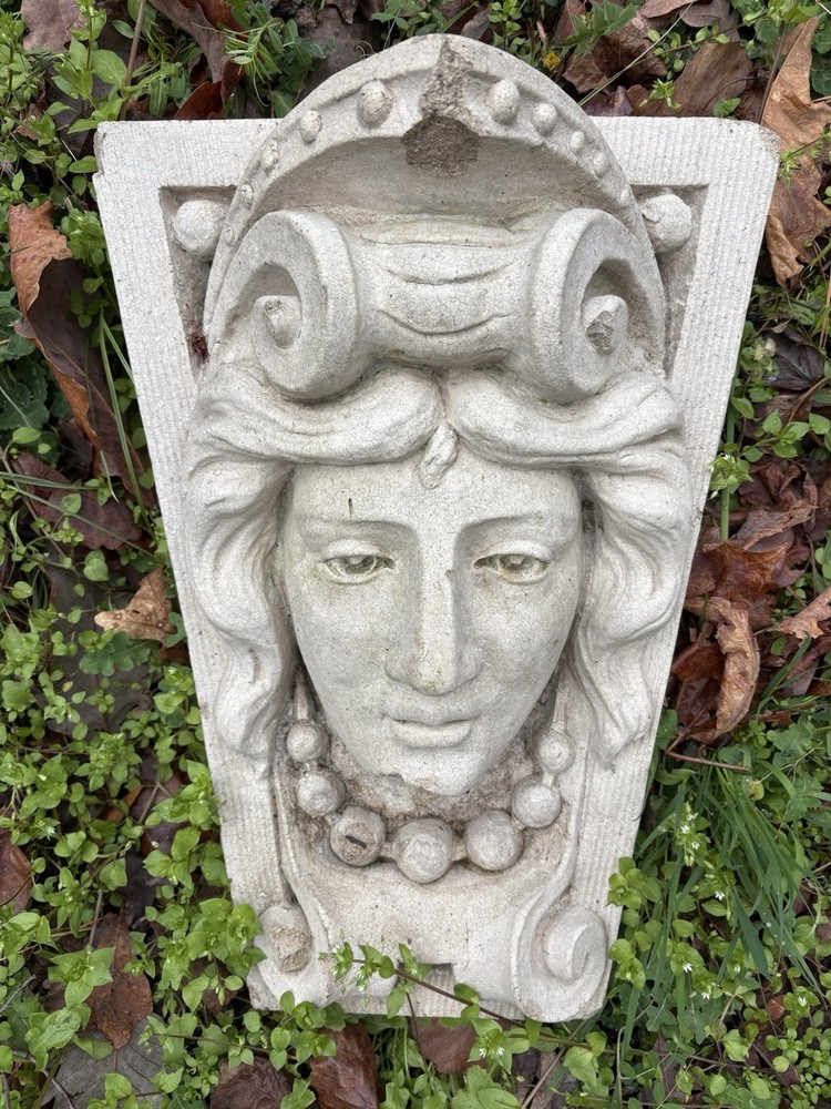 Architectural Salvage Terra Cotta Figural Keystone