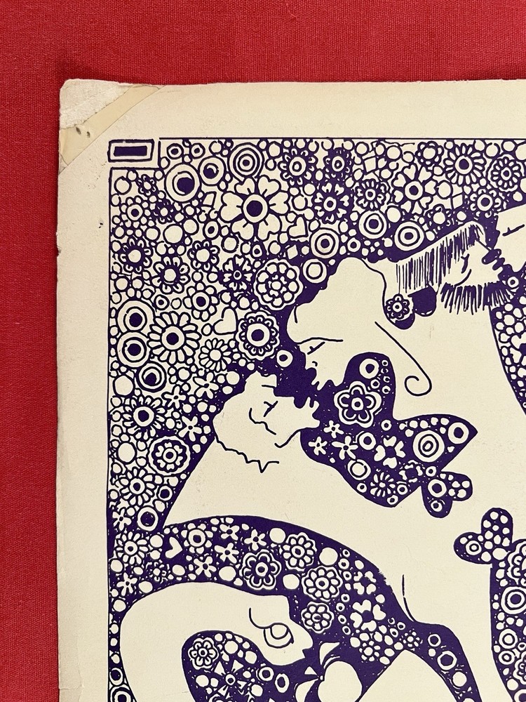 Original 1967 Haight Ashbury Loves You POSTER Vintage JOSEPH GOMEZ 1960 DOUBLE H