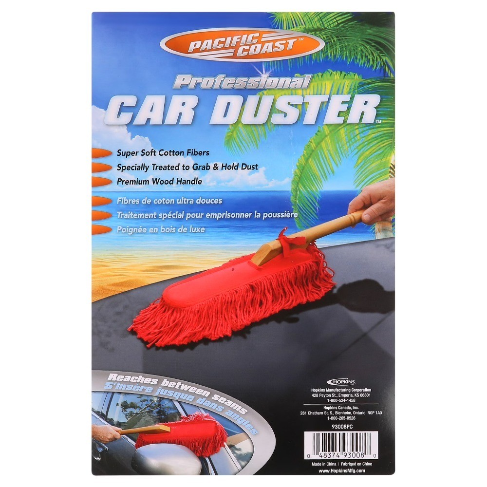 Long Handle Car Duster for Dust Cleaning Soft Wool Washable and Reusable