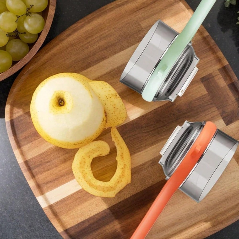 Kitchen Multi-Functional Peeler With Bucket Storage Scratcher Fruit Peeling Knif