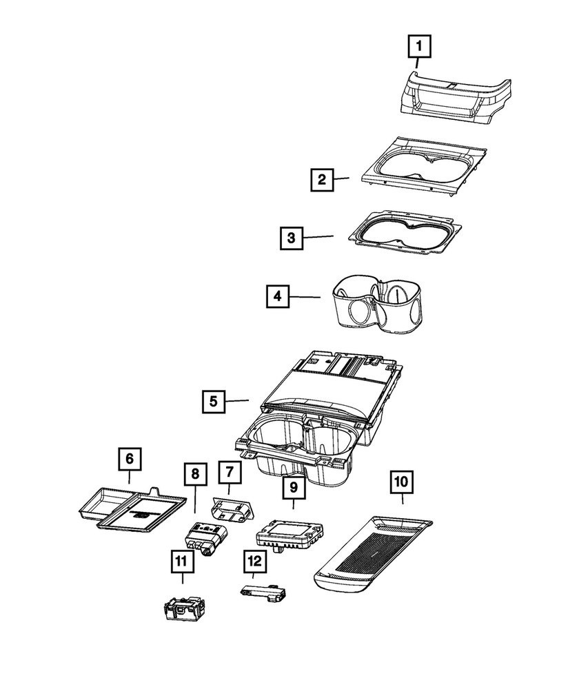 Genuine Mopar Wireless Device Charger 68487355AB