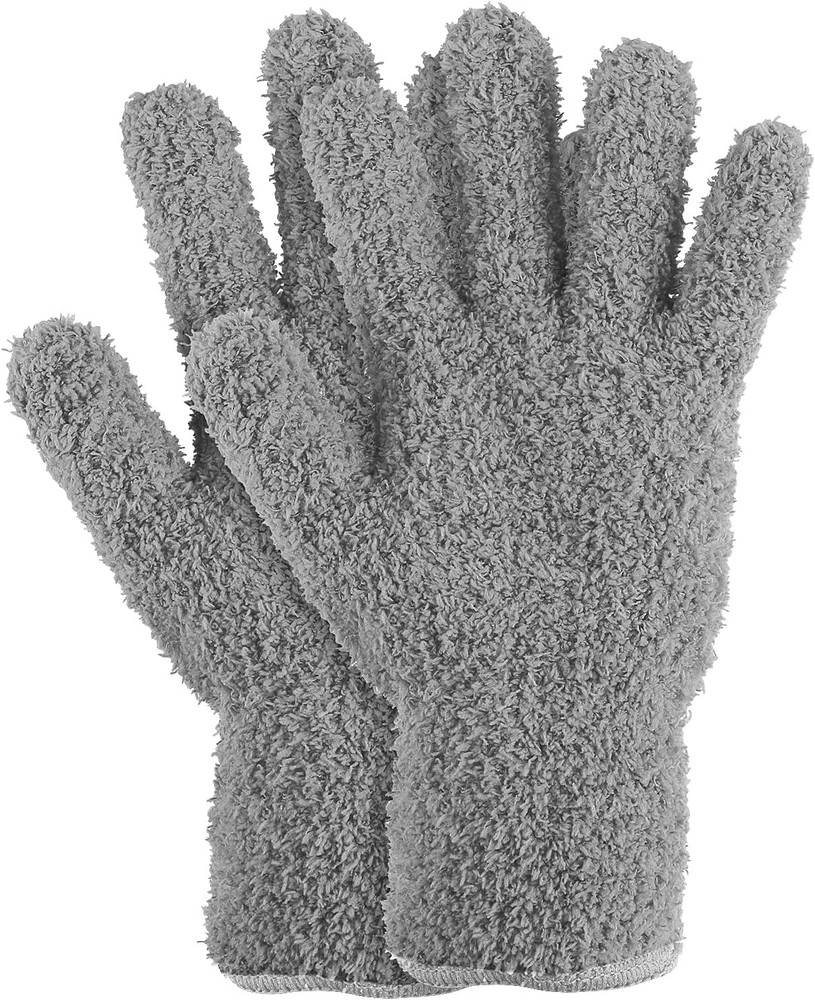 Microfiber Dusting Gloves, Reusable Washable Cleaning Gloves Mittens for Plants