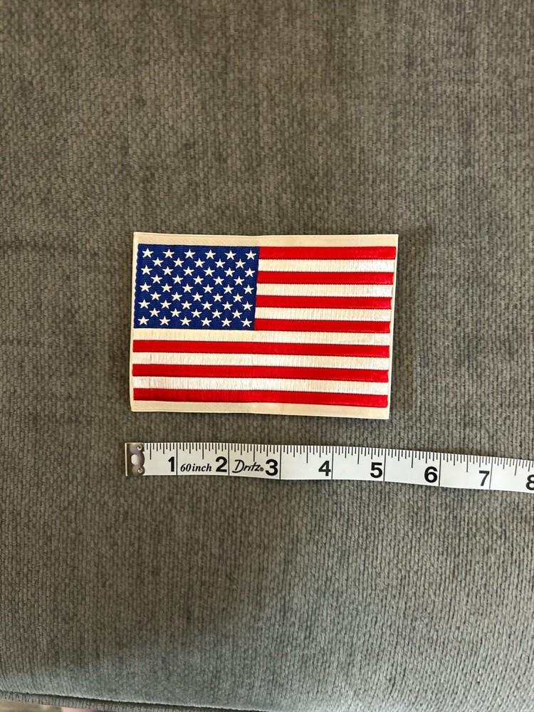 American Flag Sew On Embroidery Patch