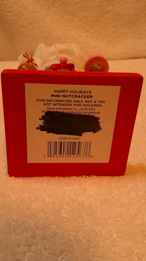 Pastry Chef 7" Tall Nutcracker New No Box Sticker On Bottom