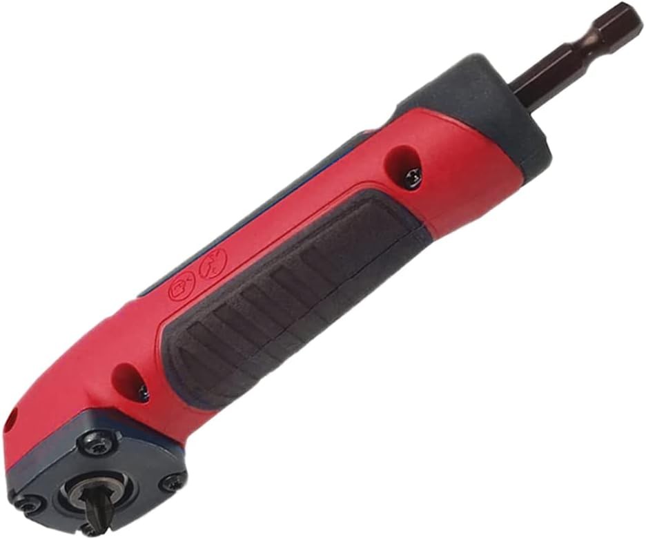 Right Angle Drill Attachment 90 Degree Corner Device Adapter Impact Red