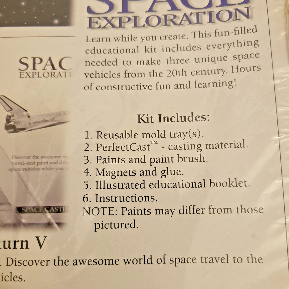Space Shuttle, Command Module & Saturn V Space Exploration Casting Kit USA Made