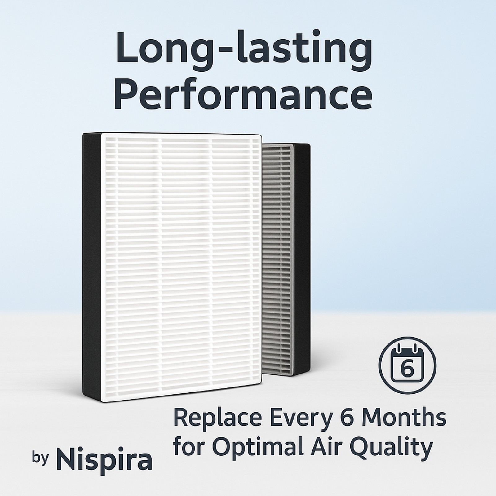 HEPA Filter F1 For Filtrete Air Purifier C01 T02 FAP-C01BA-G1 FAP-T02WA-G1, 6PK