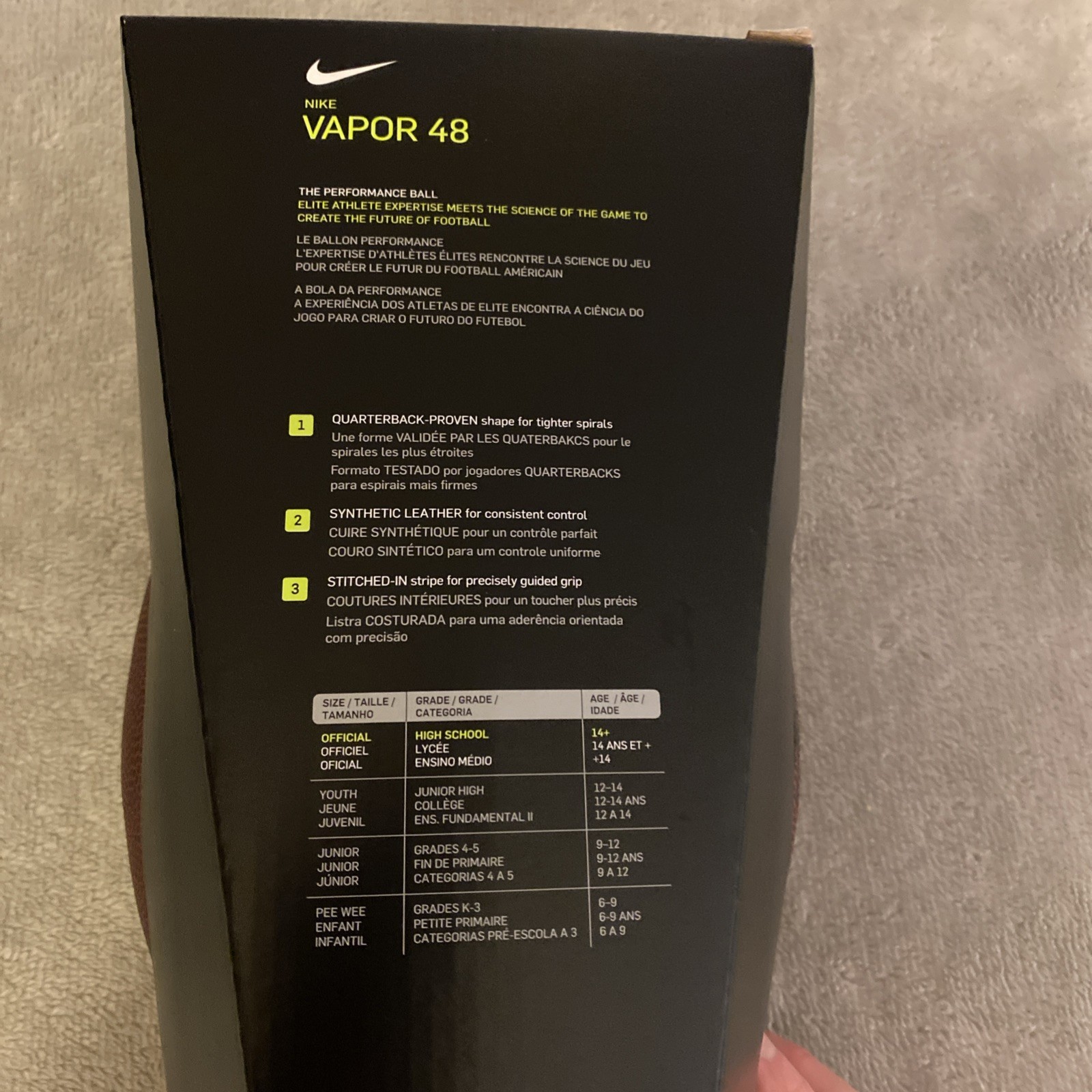 Nike Vapor 48 Official Football High School