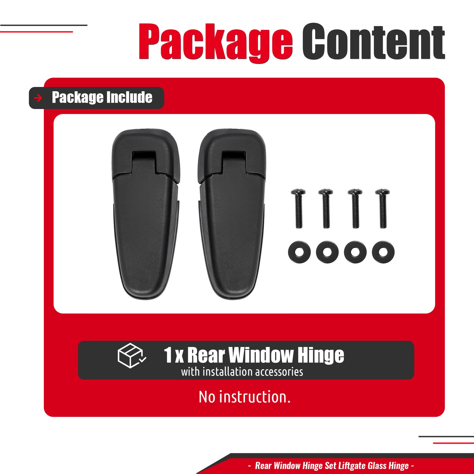 New Rear Window Glass Hinges Liftgate For Jeep Grand Cherokee 1999-2004 Textured