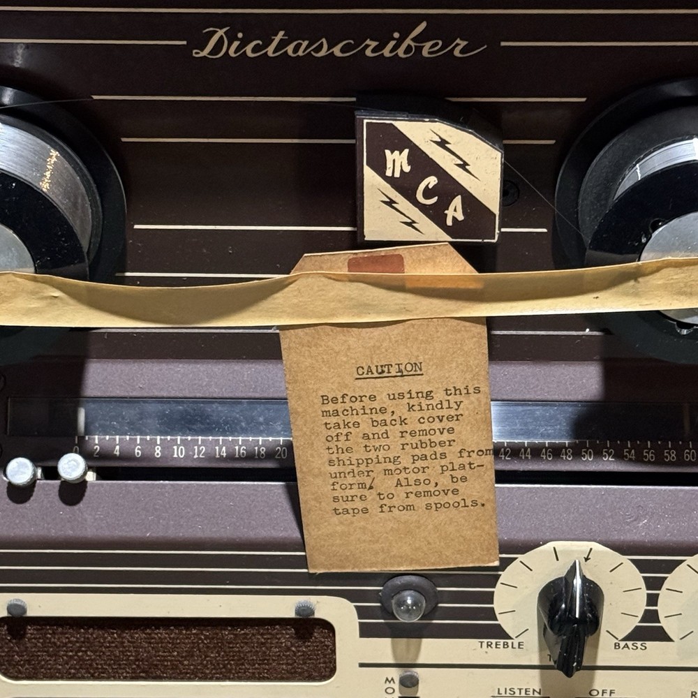 MCA DICTASCRIBER Wire Recorder