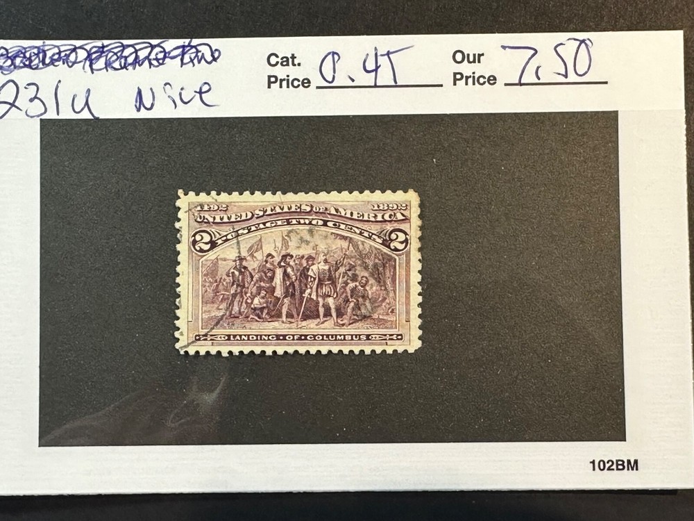 Scott # 231  nice     2024 Scott Catalogue Value $ 0.45