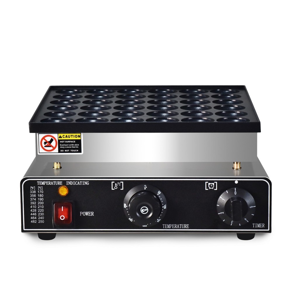 110V Commercial Mini Dutch Pancake Maker,36PCS Mini Pancake Maker Machine,Dut...
