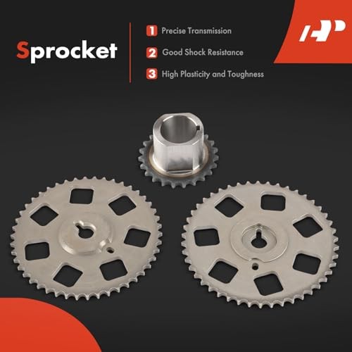 7PCS Engine Timing Chain Kit W/Sprocket & Tensioner & Guide Compatible with