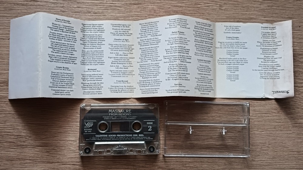 MASSACRE From Beyond - Rare Malaysia Cassette
