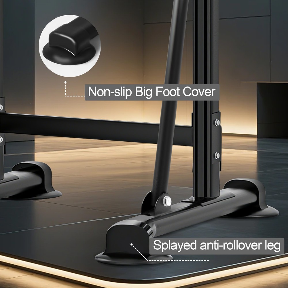 Basic Power Tower Pull Up Dip Station, Adjustable Home Gym Strength Trainer