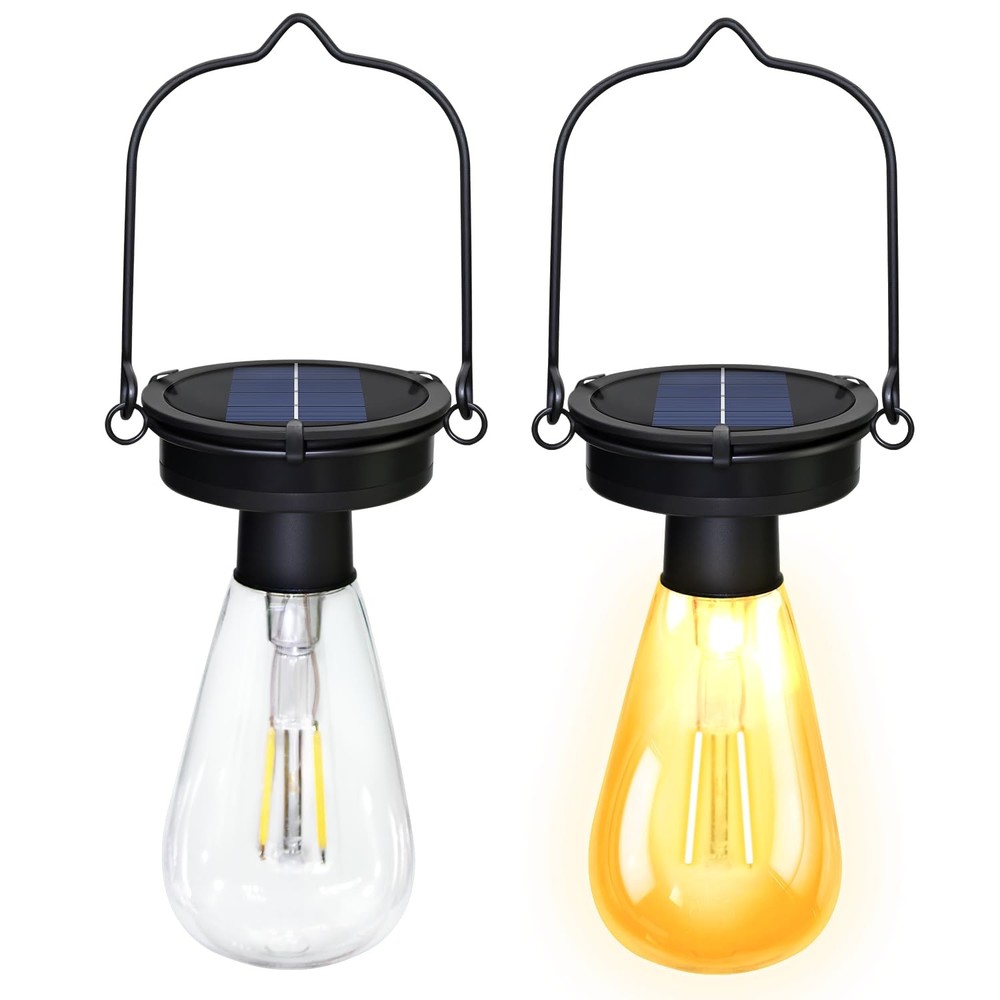 2 Pack Replacement Solar Light Tops,3.23in Hanging 2 Pack, Black