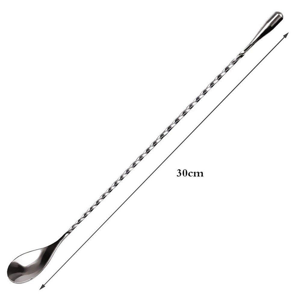 2pcs Long Handle Mixing Spoons for Bar and Home Use