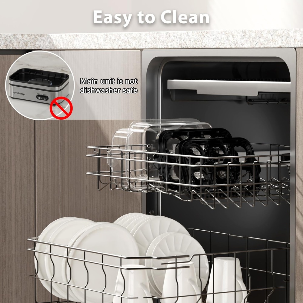 Evoloop Rapid Egg Cooker Electric 12 Eggs Capacity, Soft, 5*7*8, Silver