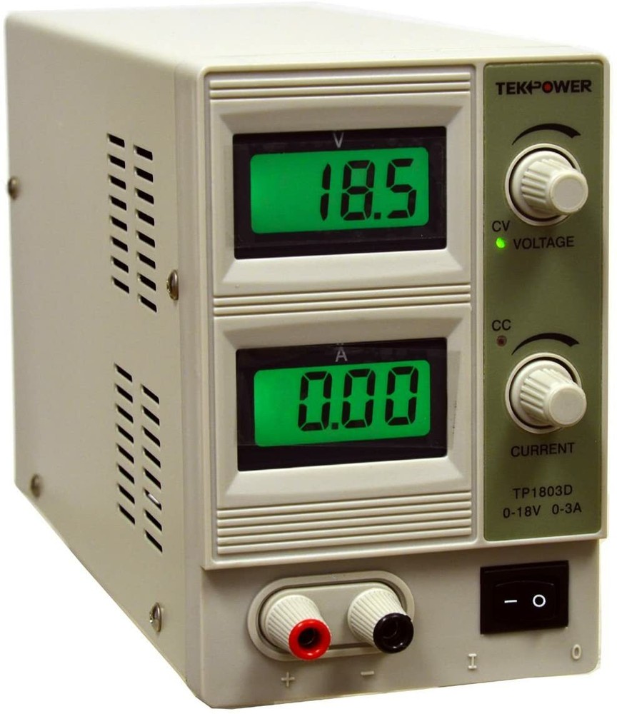 Tekpower TP1803D Variable Linear DC Adjustable Power Supply 0-18V @ 0-3A