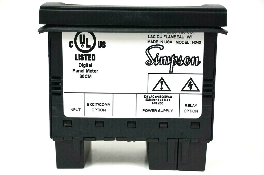 NEW SIMPSON H340191020 DIGITAL PANEL TEMPERATURE METER