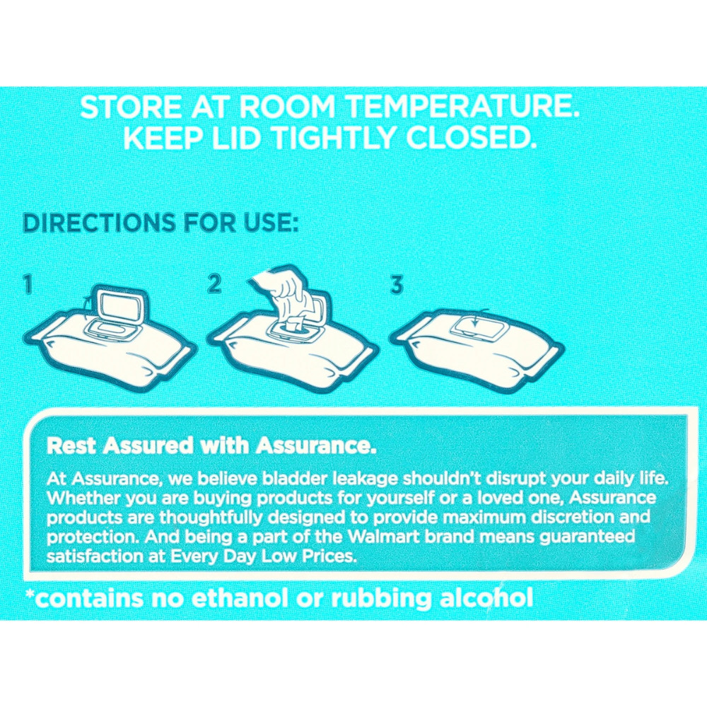 Assurance Premium XL Disposable Washcloths Adult Incontinence Wipes, 192 Count