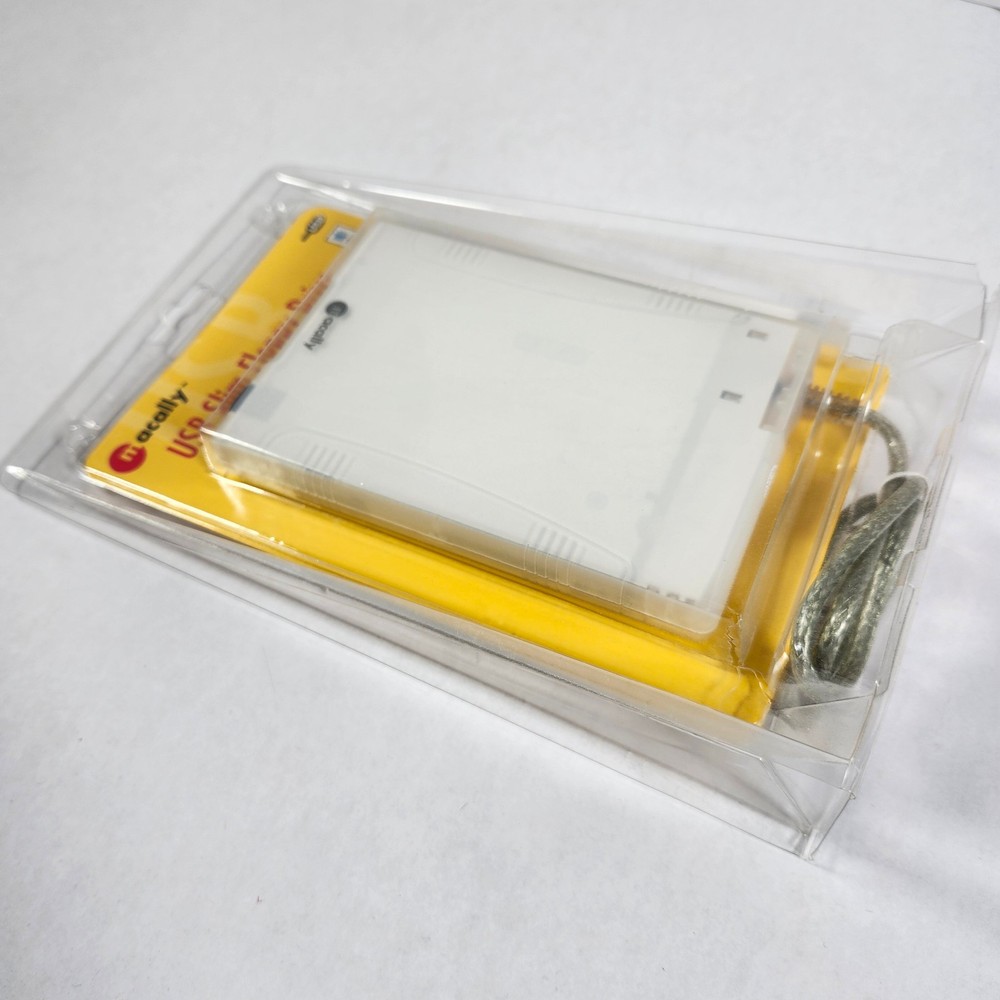 Macally USB Slim External Floppy Disk Drive for Mac & Windows 98 2000 XP NOS NEW