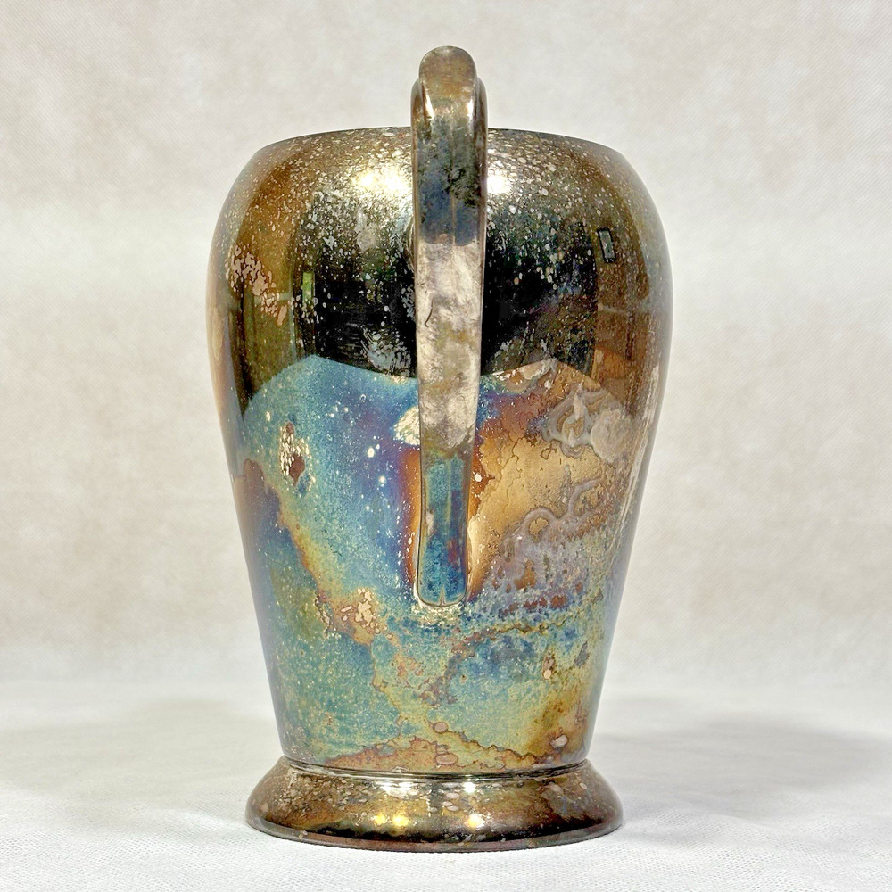 Vintage Academy Silver On Copper Pitcher #105