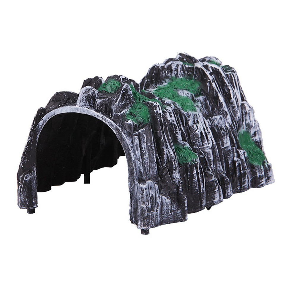 Plastic Railway Tunnel Accessory for Cave Simulation in Model Railroads