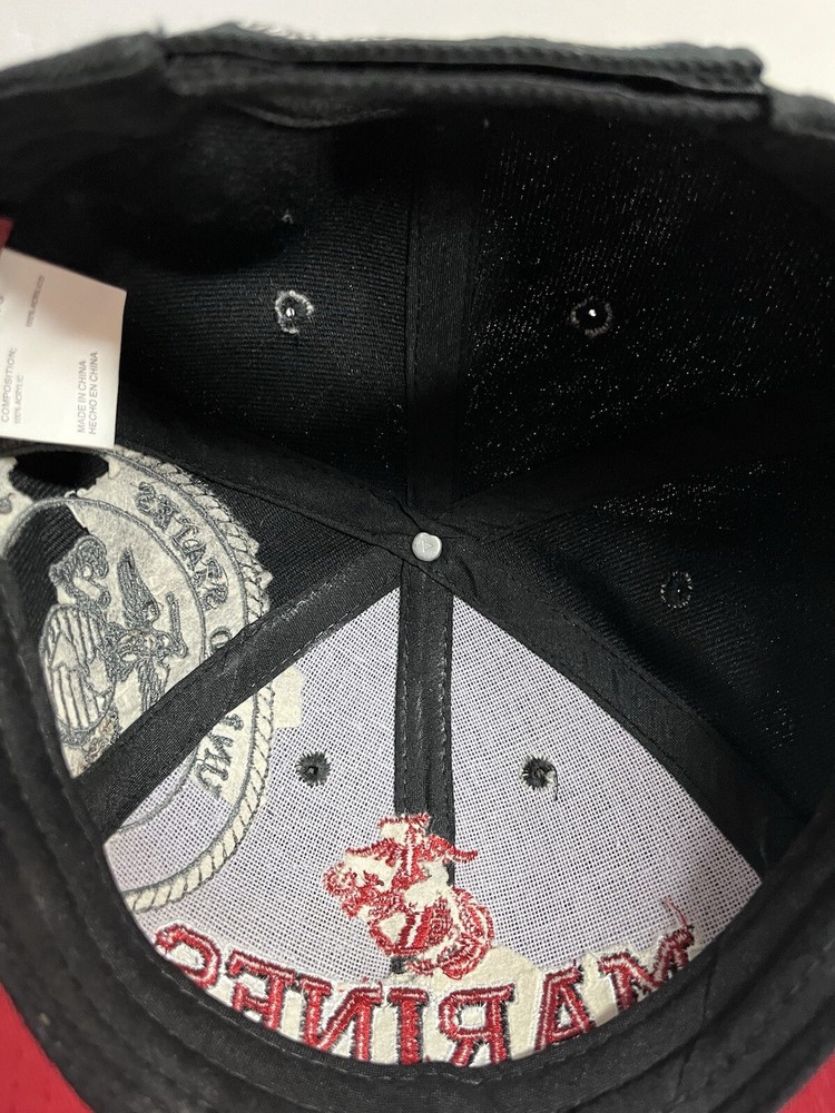 MARINES The Few The Proud Adjustable Hat Cap Embroidered Logo Script Licensed