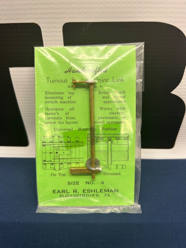 Earl R. Eshleman Handcrafted Turnout Switch Point Link #4 (T)