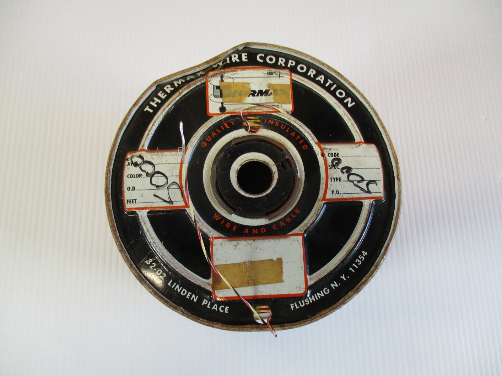 Thermax 22 AWG Stranded SPC Wire PTFE Teflon Mil-Spec Red Brown yellow NOS