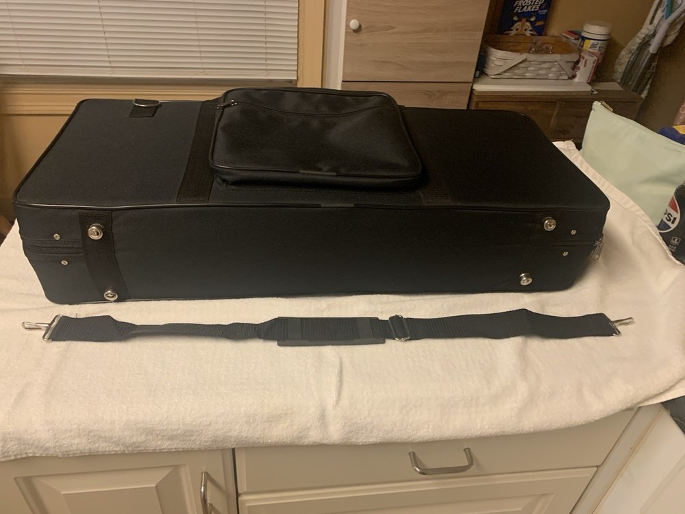 Lightweight F Style Mandolin Case With Plush Lining With Strap