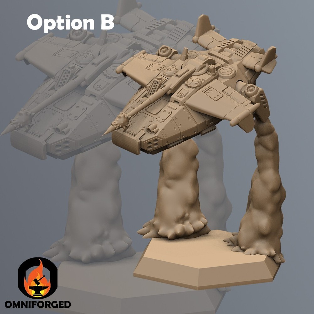 Kanga Hover Tank Mini Mech Armor Miniature Compatible with Battletech