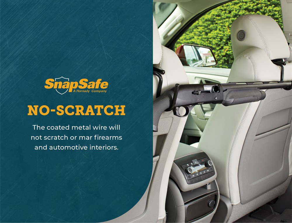SnapSafe Vehicle Headrest Gun Rack