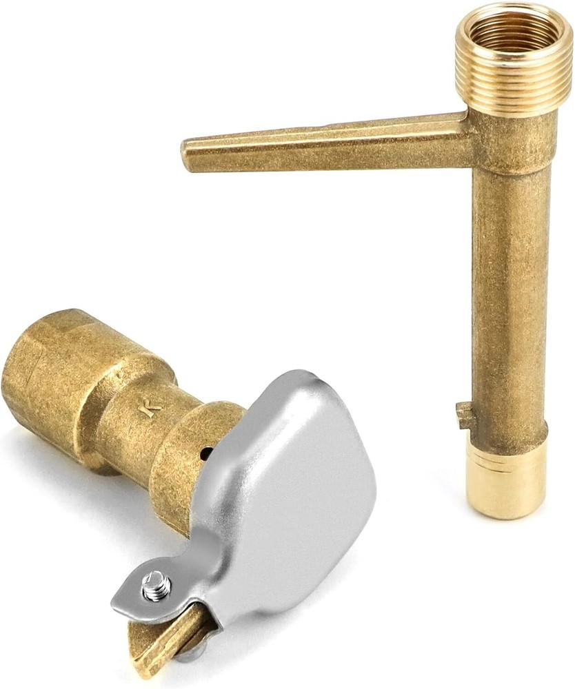 High Quality Brass Quick Coupler Valves - 2 Sets with Keys - Irrigation Tool