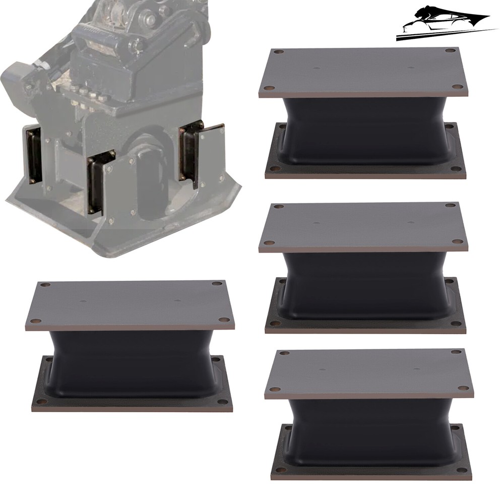 4 Pack Vibratory Compactor Rubber Shock Mounts For Stanley & Bobcat Hydraulic